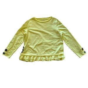 Neon Buddha Yellow Sweatshirt Size Medium